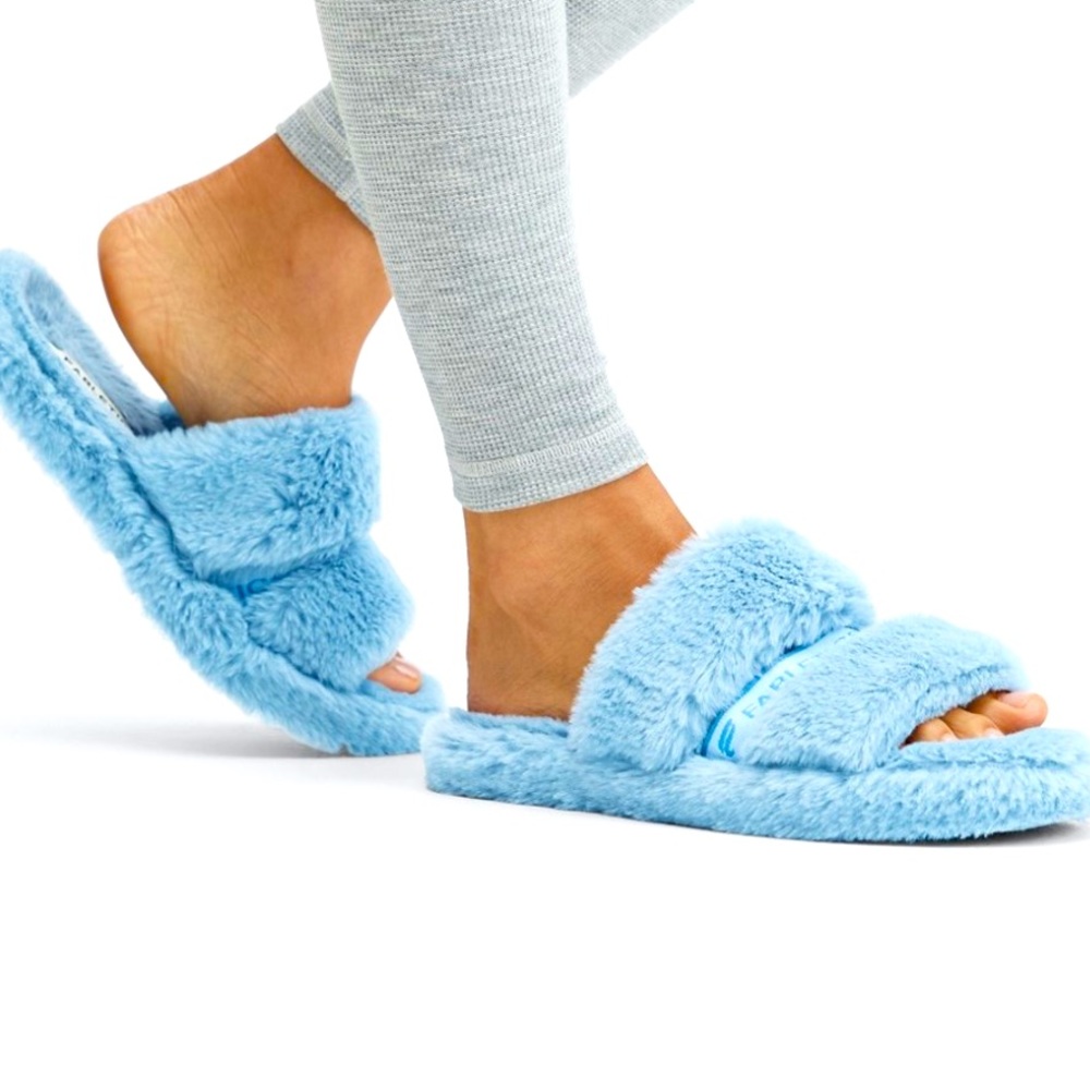 Fabletics Fuzzy Snug Strap Slipper